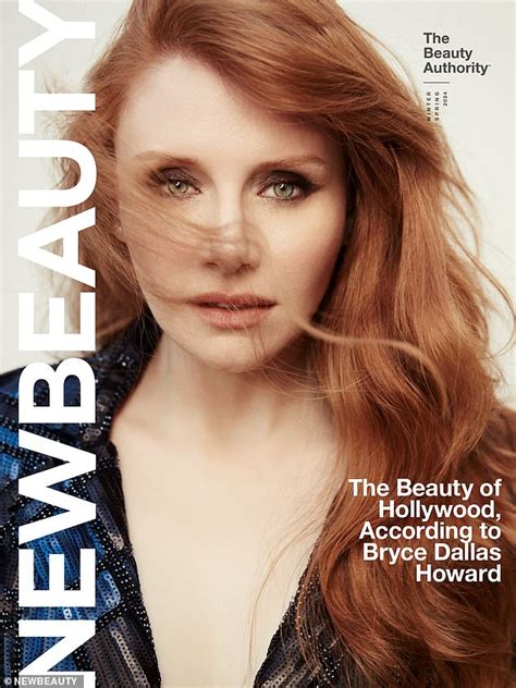 Bryce Dallas Howard puts on busty display in NewBeauty cover。